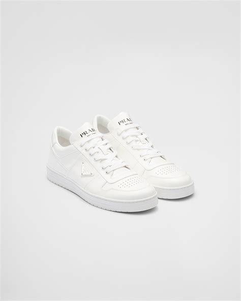 prada cartoon sneakers|White Downtown Patent Leather Sneakers .